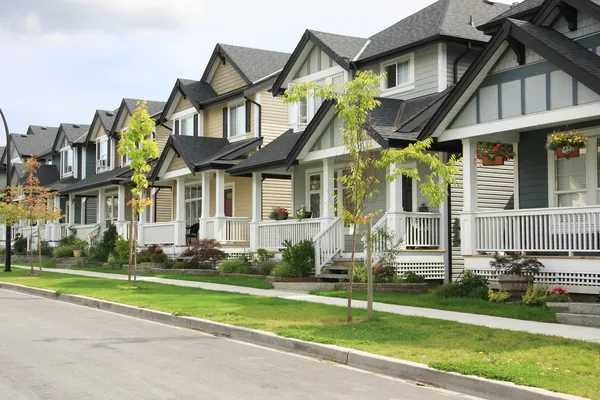 row of new houses